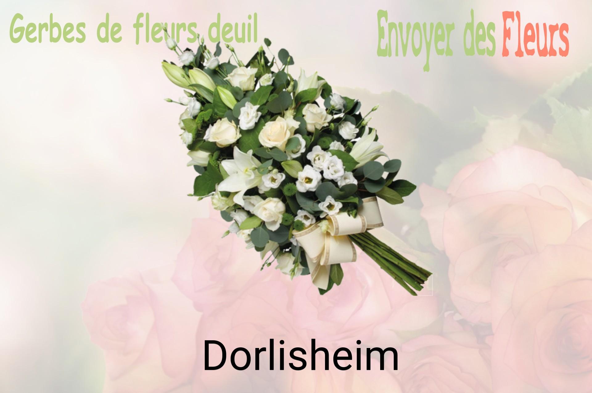Gerbe de fleurs de deuil livrée à Dorlisheim